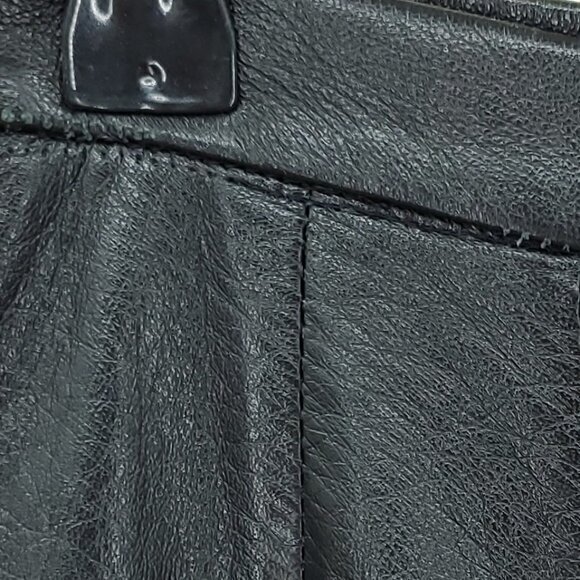 KORS Michael Kors 100% Leather Mini Pencil Skirt M Black - Picture 16 of 16